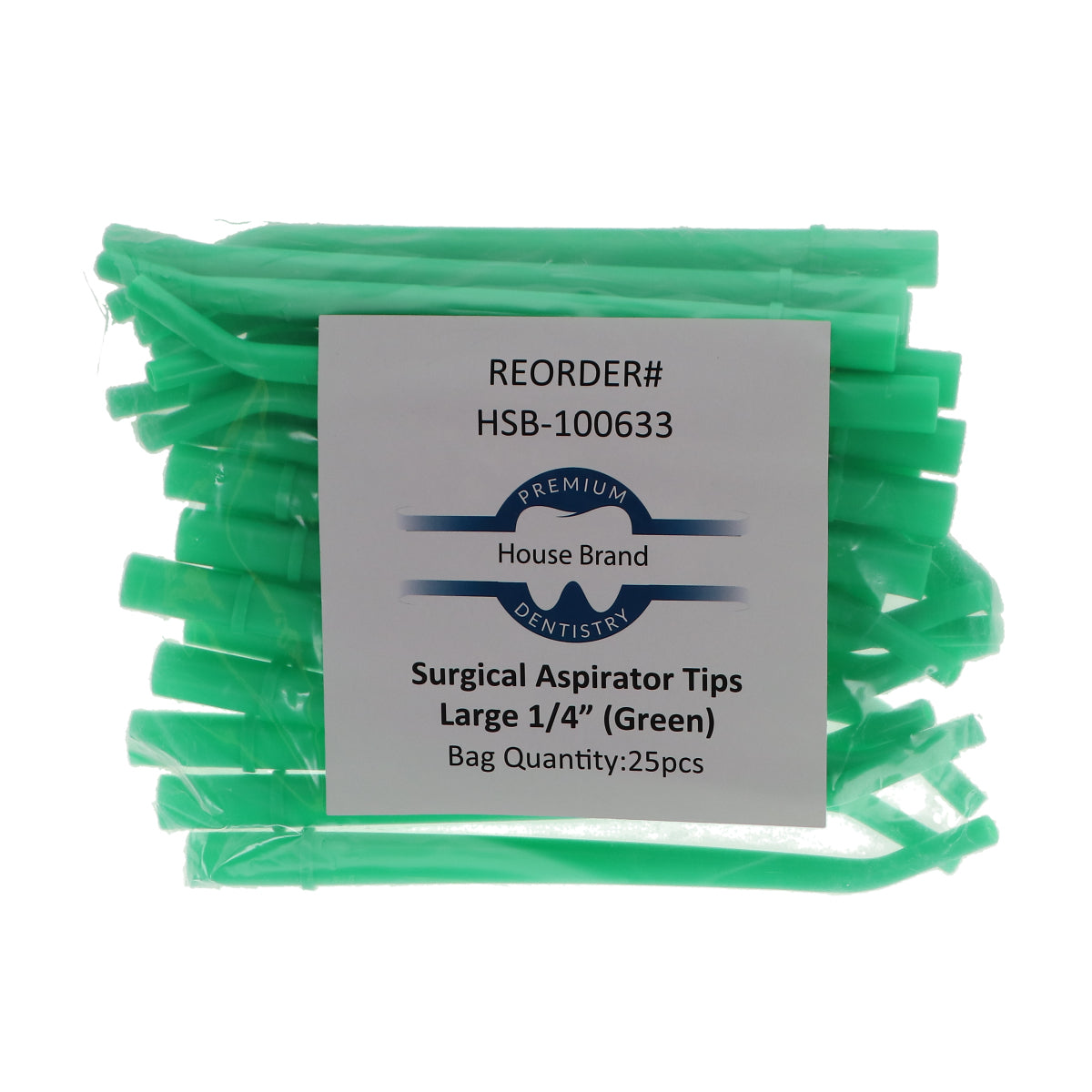 House Brand Dentistry 100633 Dental Surgical Aspirator Large Tips 1/4 House Brand Dentistry 100633 Dental Surgical Aspirator Large Tips 1/4